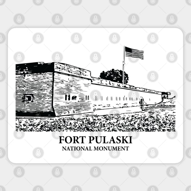 Fort Pulaski National Monument Magnet by Lakeric